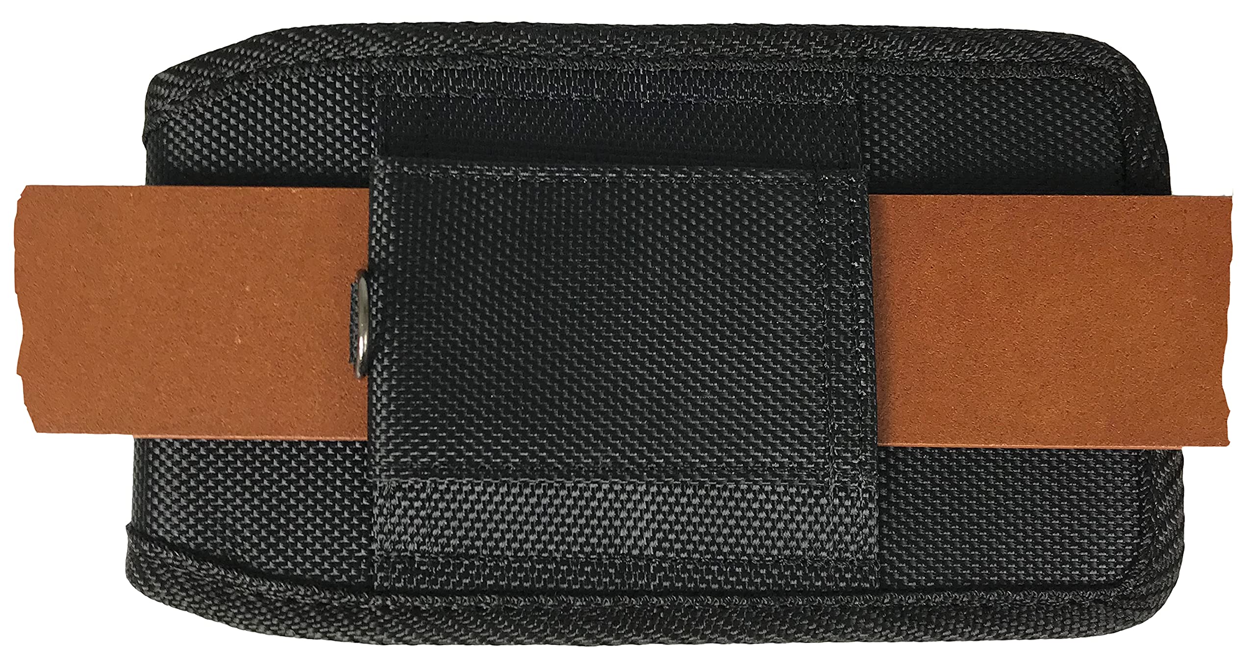 Vertikale Handy Gürteltasche für Smartphone, Größe XXL, Nylon Gürtelschlaufe Schwarz