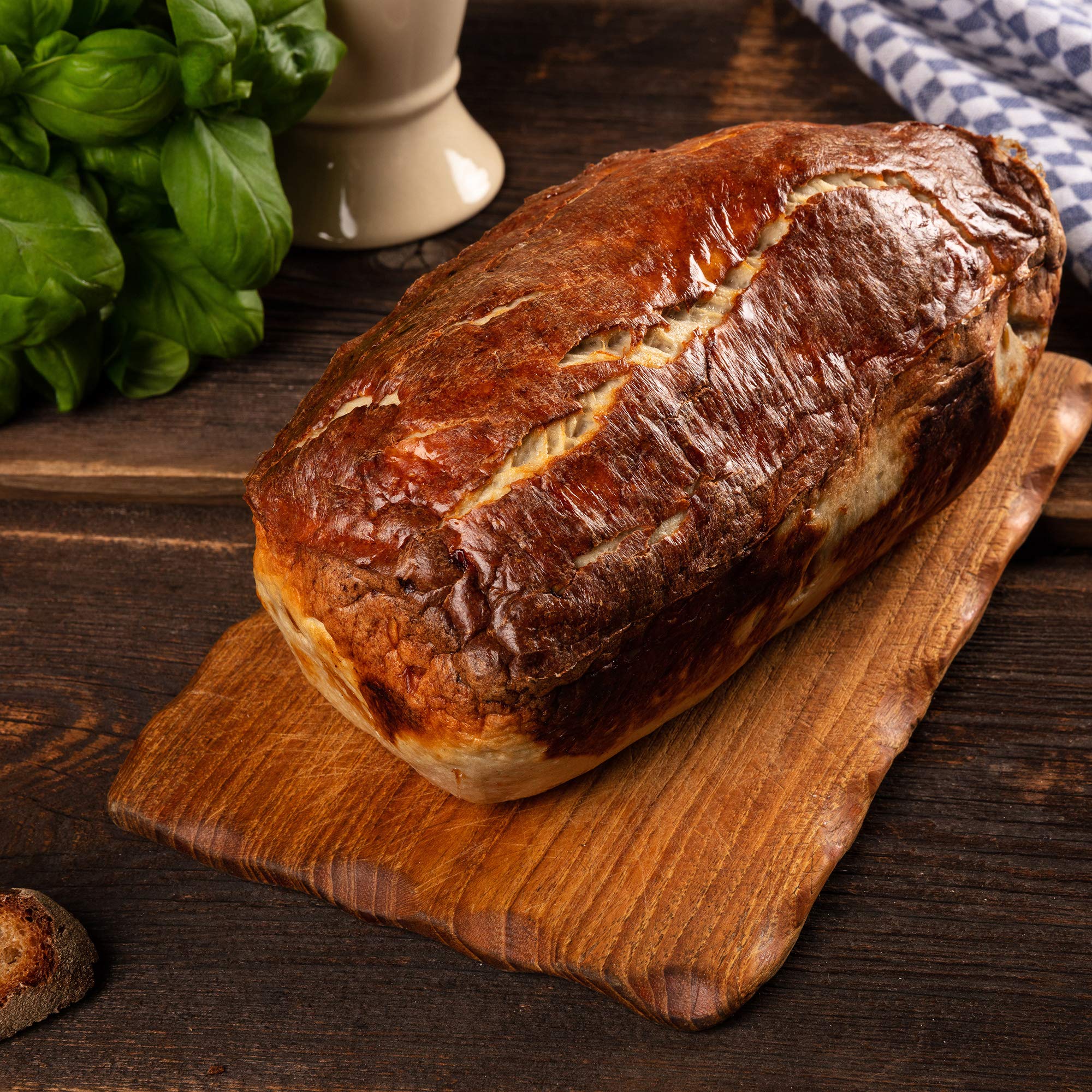 WURSTBARON® feiner Leberkäse, frischer Fleischkäse zum Aufbacken, traditionell ohne Leber, hochwertige Qualität aus Bayern, 1 kg