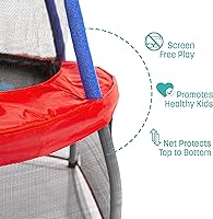 Vista 2 de Mini Trampolín con red de recinto