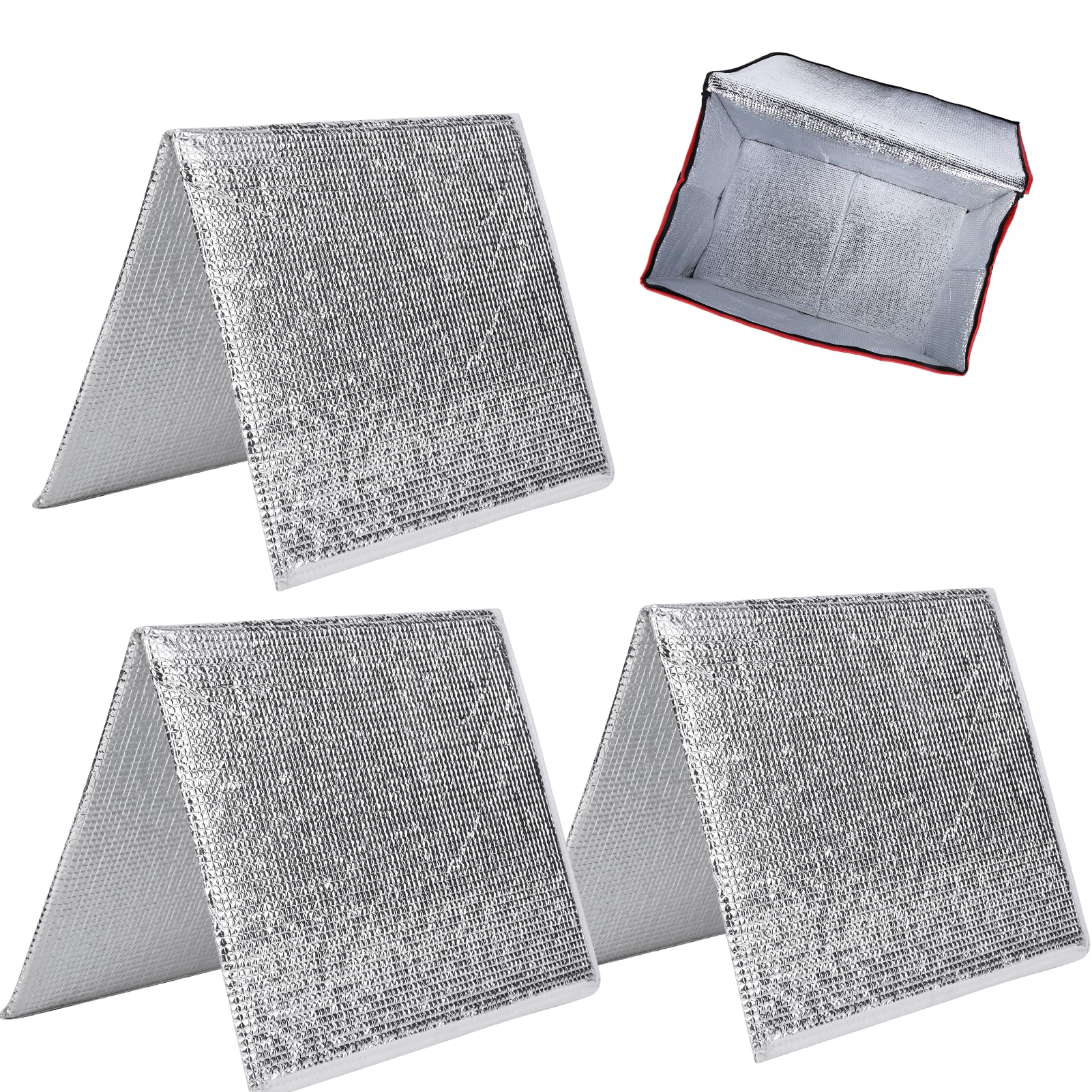 Bodaon 3PK Removable Hard Bottom for 23" W x 14" D Bag, XXX-Large Foldable Insulated Plate for Reusable Grocery Shopping Bags, Sturdy Supporter for