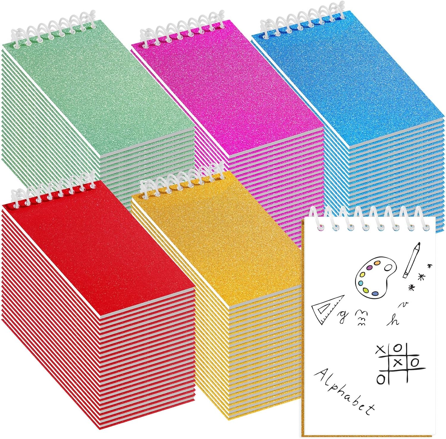 120 Pcs Top Bound Memo Books Bulk Memo Notebooks 25 Sheets