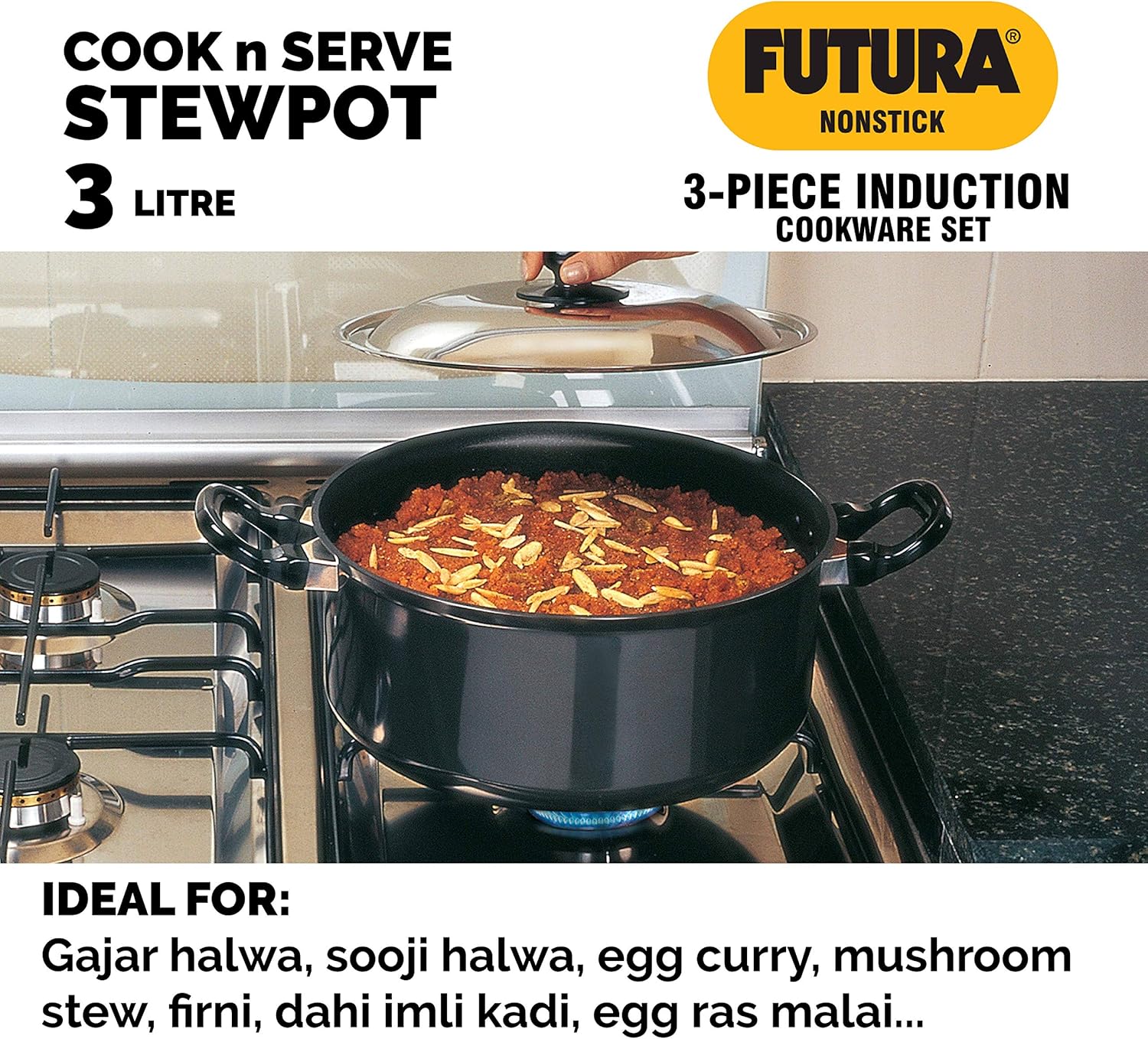 Hawkins Futura Non-Stick Induction Compatible Set, 5-Pieces