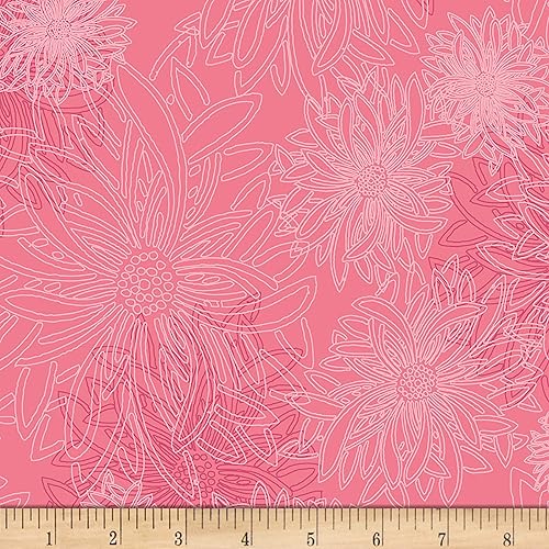 Miniatura 4 de Art Gallery Fabrics Galería de Arte Elementos Florales Tela Bailarina, Rosa Pálido