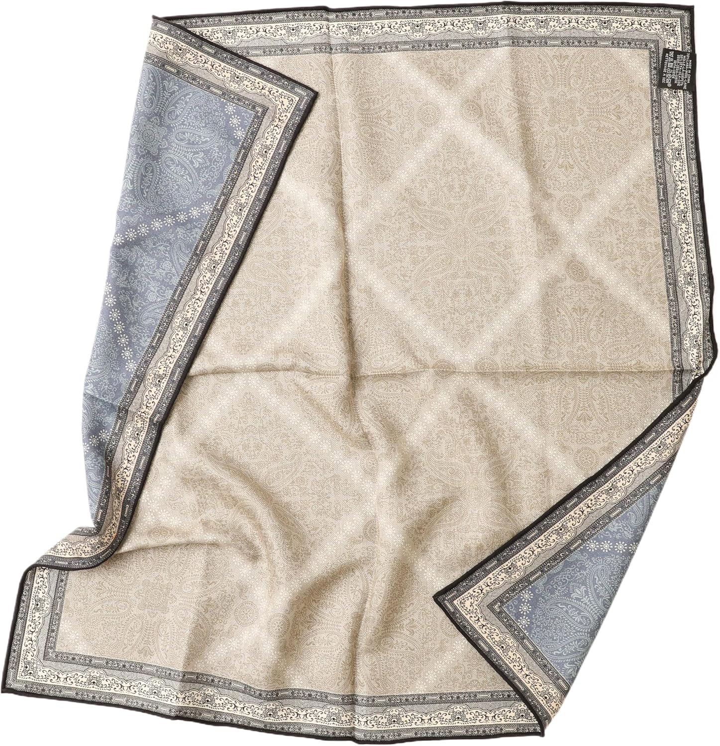 Prettystern Halsdoek van zijde en katoen, 65 x 65 cm, voor dames en heren, vierkante sjaal, elegant en licht, perfect voor zomer en lente, SC31, 65/ 65cm, laminato a mano