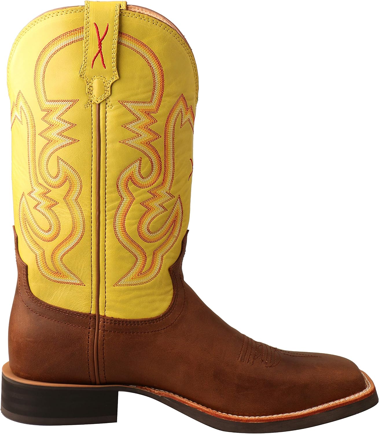 Twisted X Men's Ruff Stock Western Boot Broad Square Toe - Mrs0067