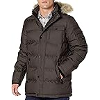 nautica men's quilted hooded parka