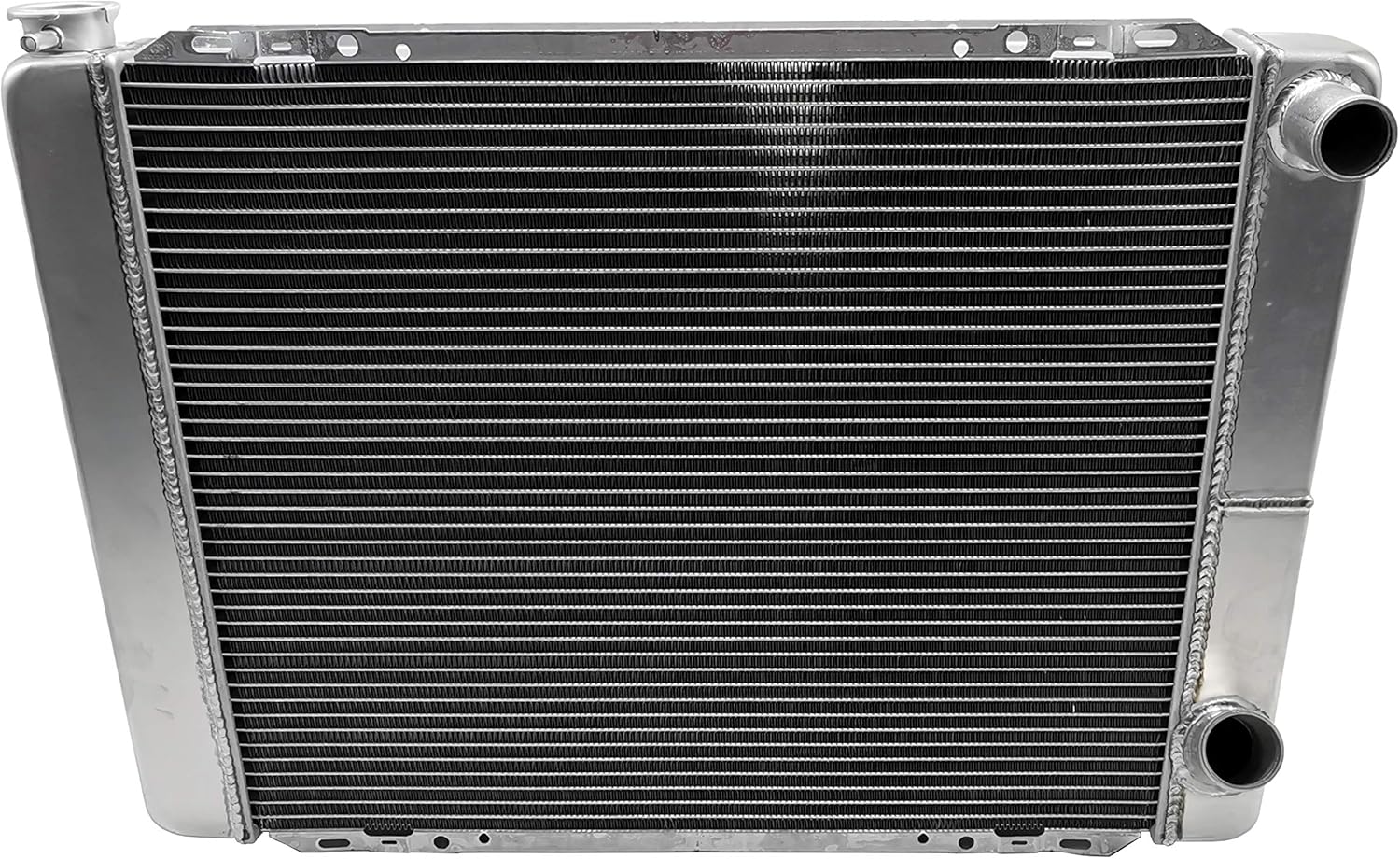 JSD Universal 27.5'' x 20.5'' Double Pass All Aluminum Racing Radiator -16 an Right Side Inlet