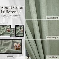 Vista 348 de Orange Linen Curtains 72 Inch Length for Living Room 2 Panels Set Back Tab Loop Pocket Semi Sheer Copper Brown Burnt Orange Curtains for Bedroom