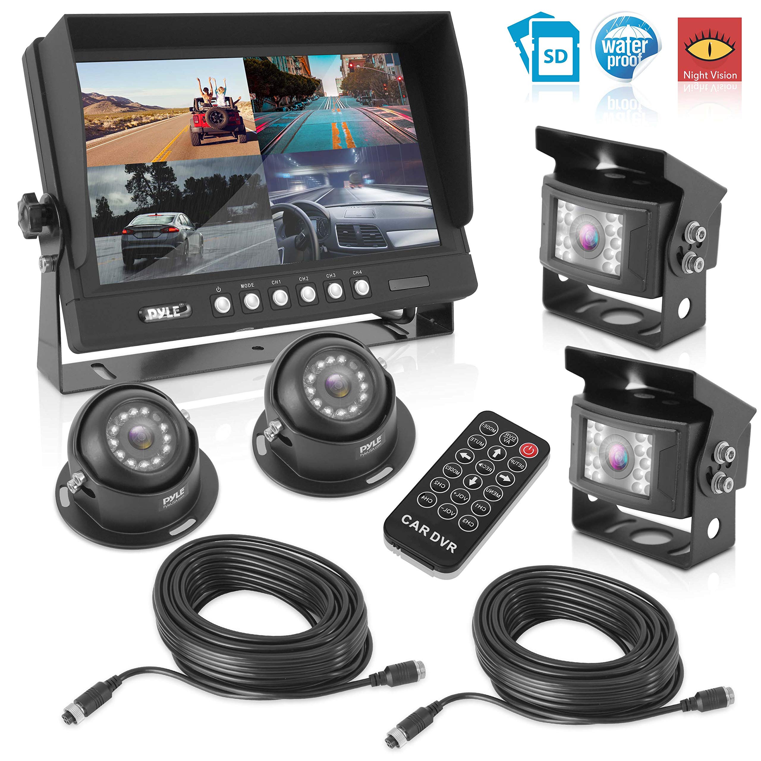 Pyle Rear View Backup Camera System Dvr Parking Reverse Car