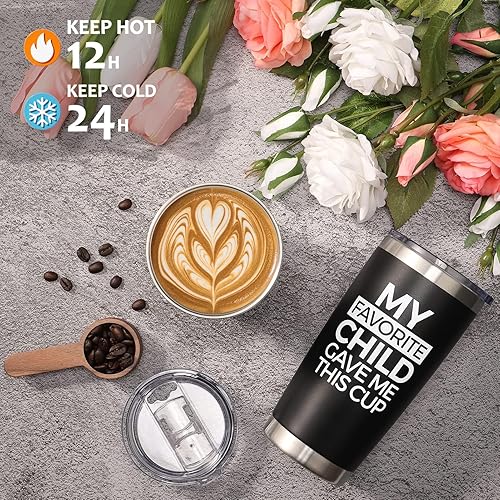 Miniatura 5 de Fimibuke Regalos para papá de hija, hijo, vaso de 20 onzas para el Día del Padre, regalos para papá, suegro, padre, hombres, el mejor regalo de