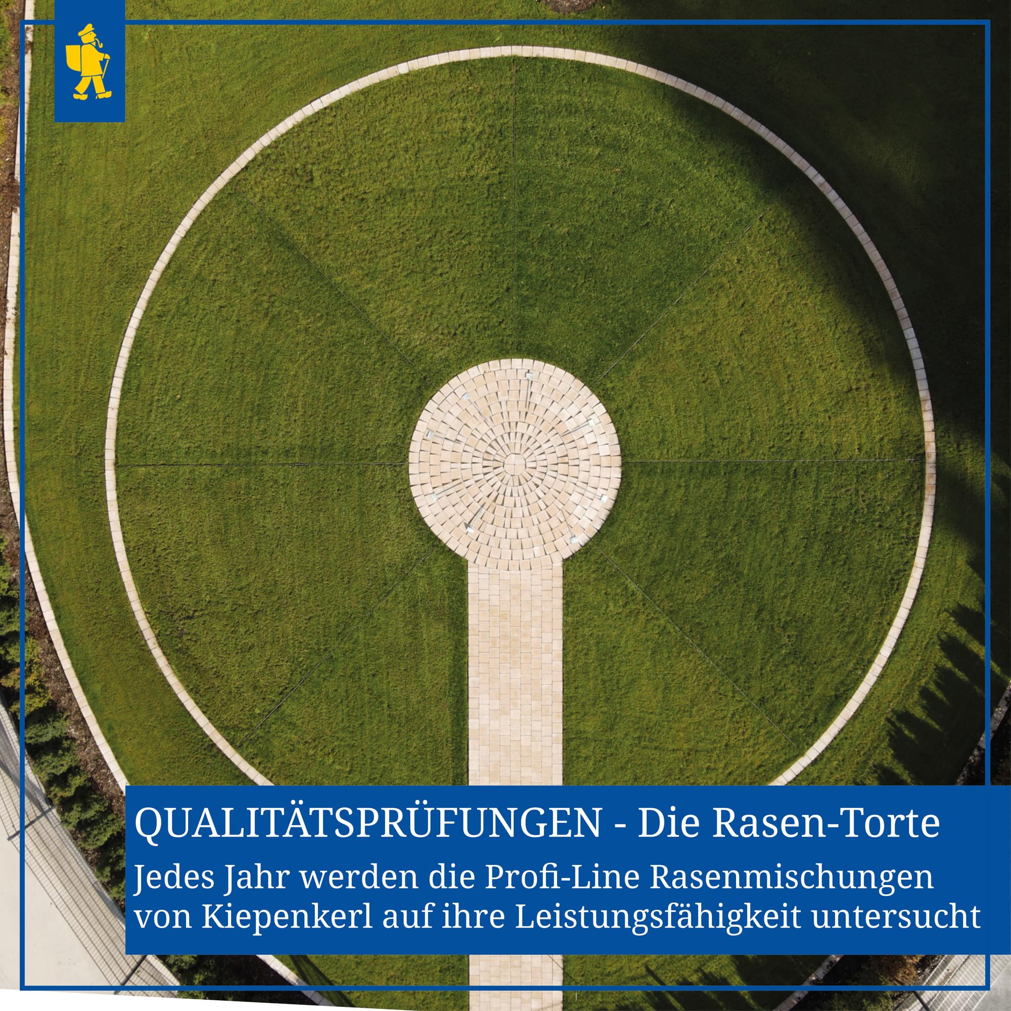 Kiepenkerl Profi-Line Sunny Green Rasen für trockene Standorte 666405 - Trockenrasen, Rasensamen sonnig, Rasen trocken, Rasensaat schnellkeimend, Qualitätsrasen aus Spitzensorten, 10 kg