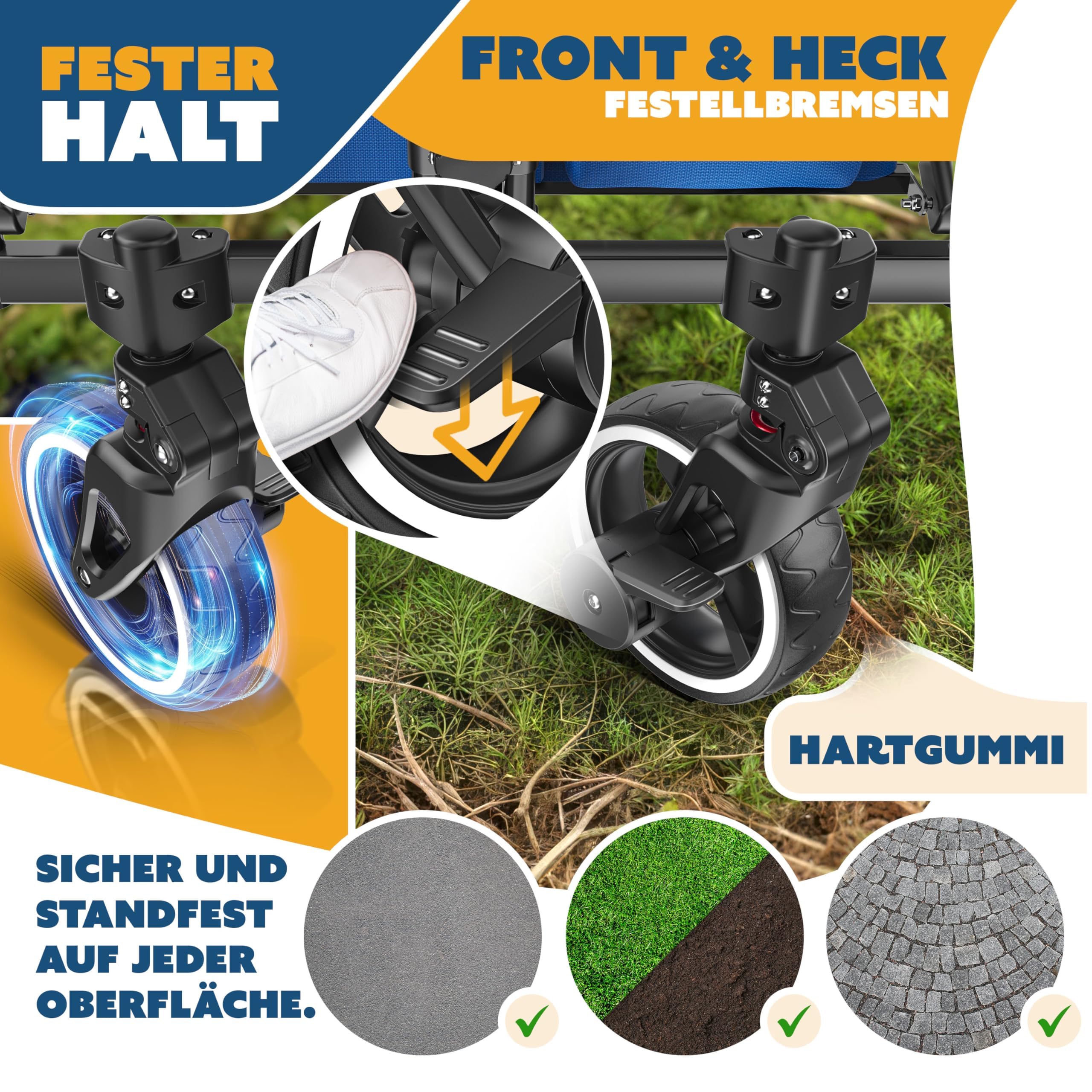 KESSER® GTS-9100 Chariot de transport pliable, toit, 150 kg, roues en caoutchouc dur, freins, serrure, couverture, intempéries, brise-vue
