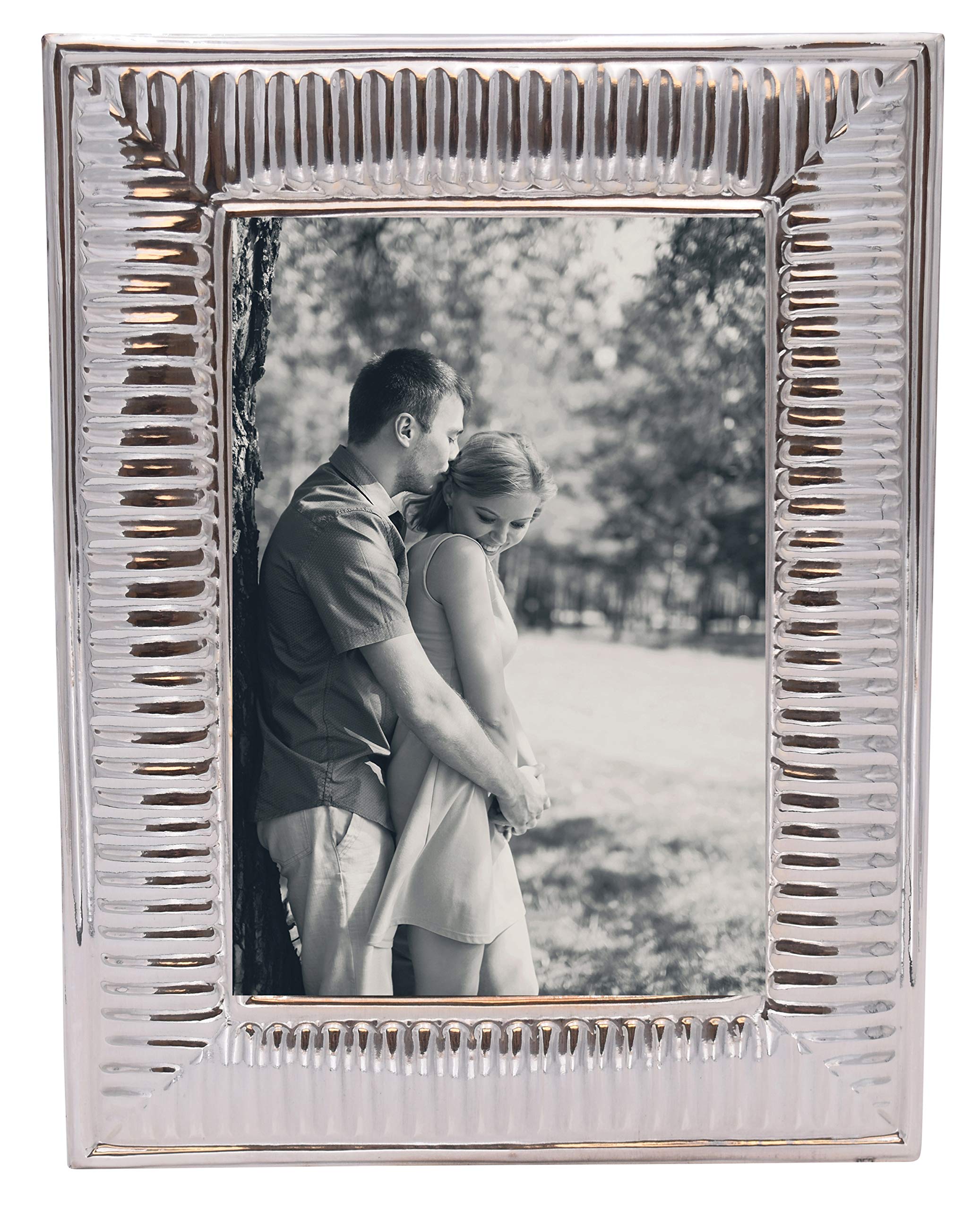 Sofia's Findings Rayas Sterling Silver Picture Frame (4x6)