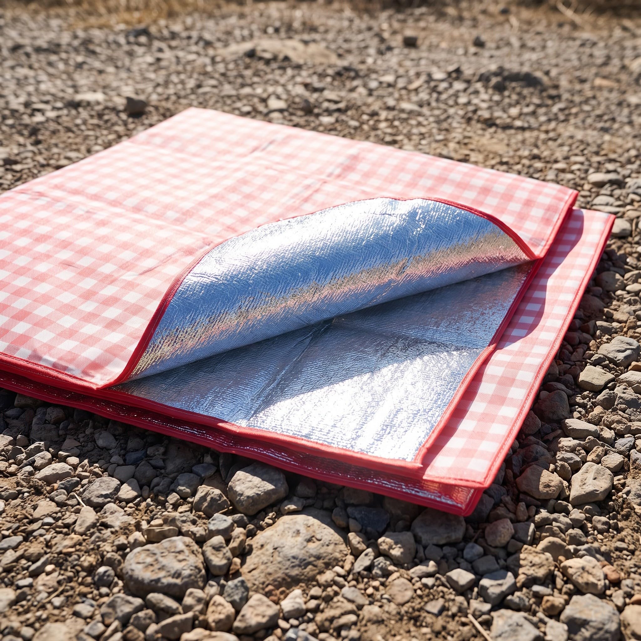 Zerodeko Mantas de Playa y Picnic extragrandes Impermeables Rojas |