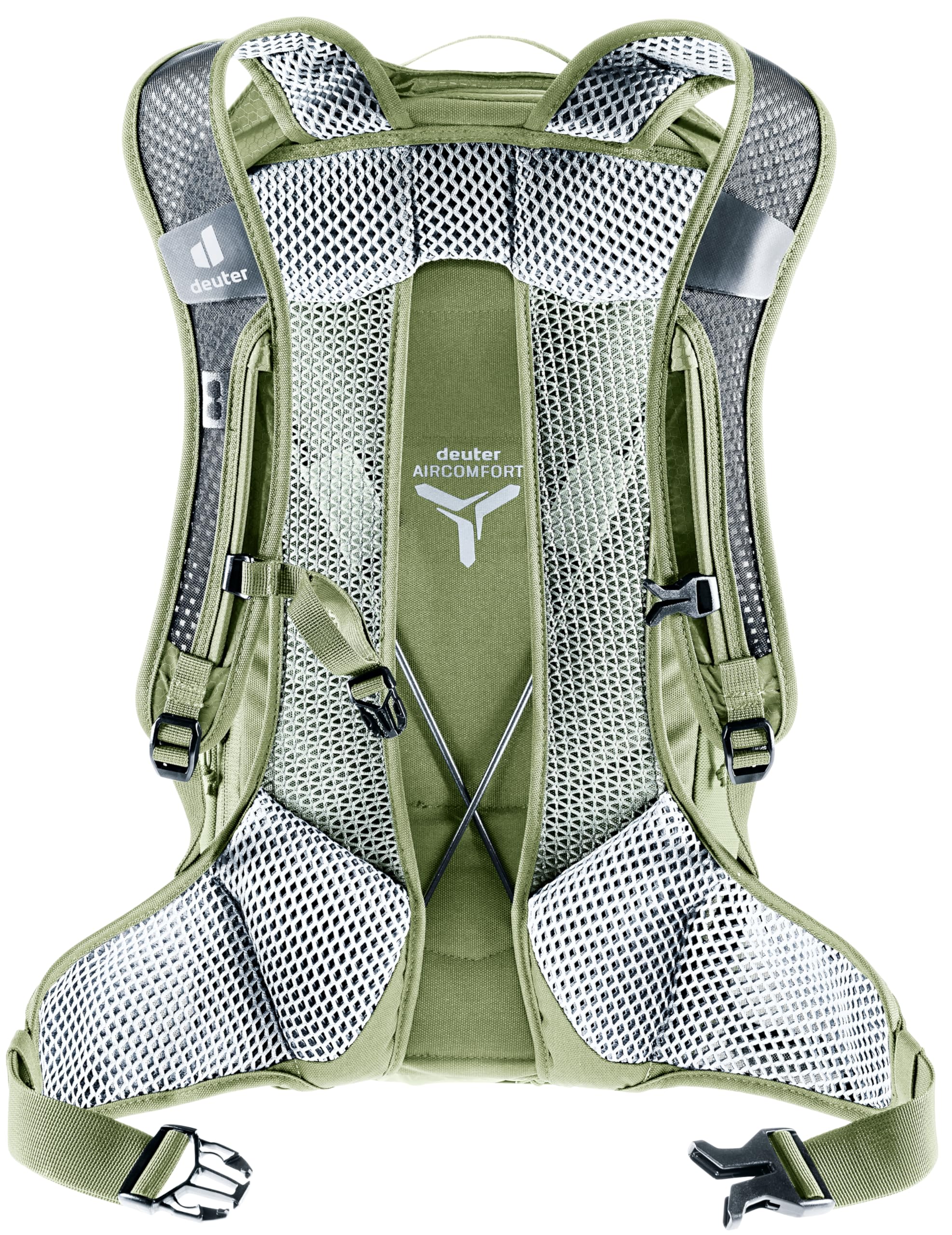 deuter Race Air 14+3 plecak rowerowy, Gaj mineralny, 14+3 L, Minimalistyczny