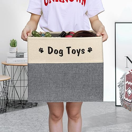 Miniatura 8 de PET ARTIST Contenedor plegable de juguetes para perros para accesorios de juguetes - Cesta plegable de juguetes para perros para mascotas abrigo