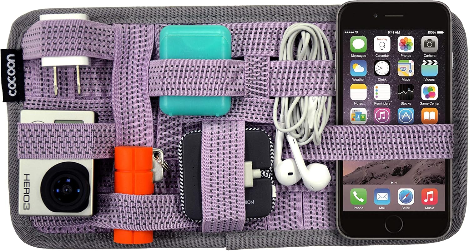 Cocoon GRID-IT - Organisateur De Poche 12 "avec Sangles élastiques / Organisateur Pratique Pour Porte-documents, Sac à Main / Noir - 30,5x1,9x20,3 Cm