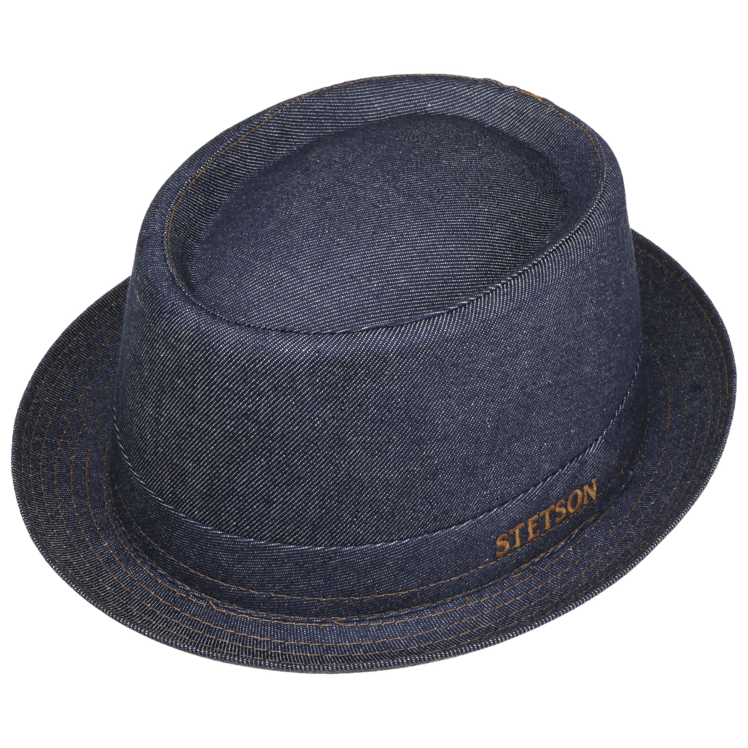 Stetson Danvick Cappello Pork Pie Denim Prodotto in Italia Unisex Primavera Estate