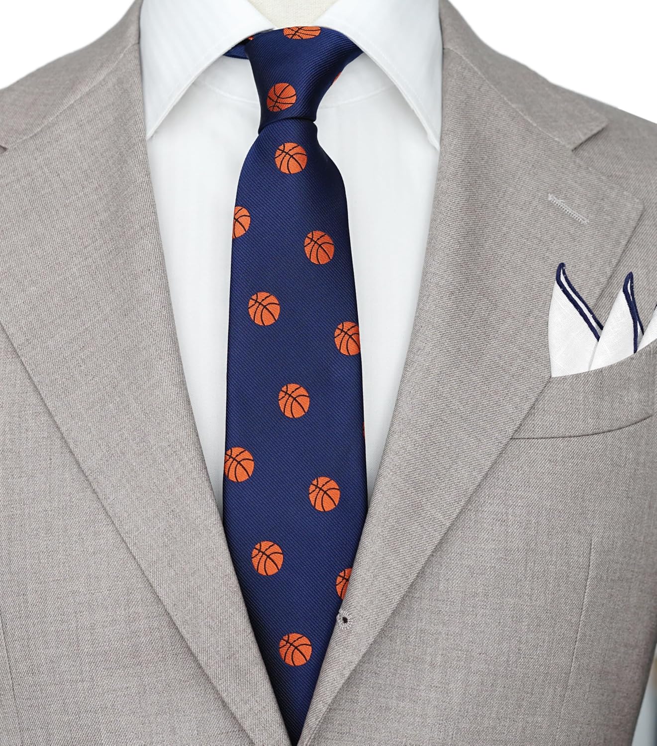 Navy Tie, Pocket Square, Socks Set for Men