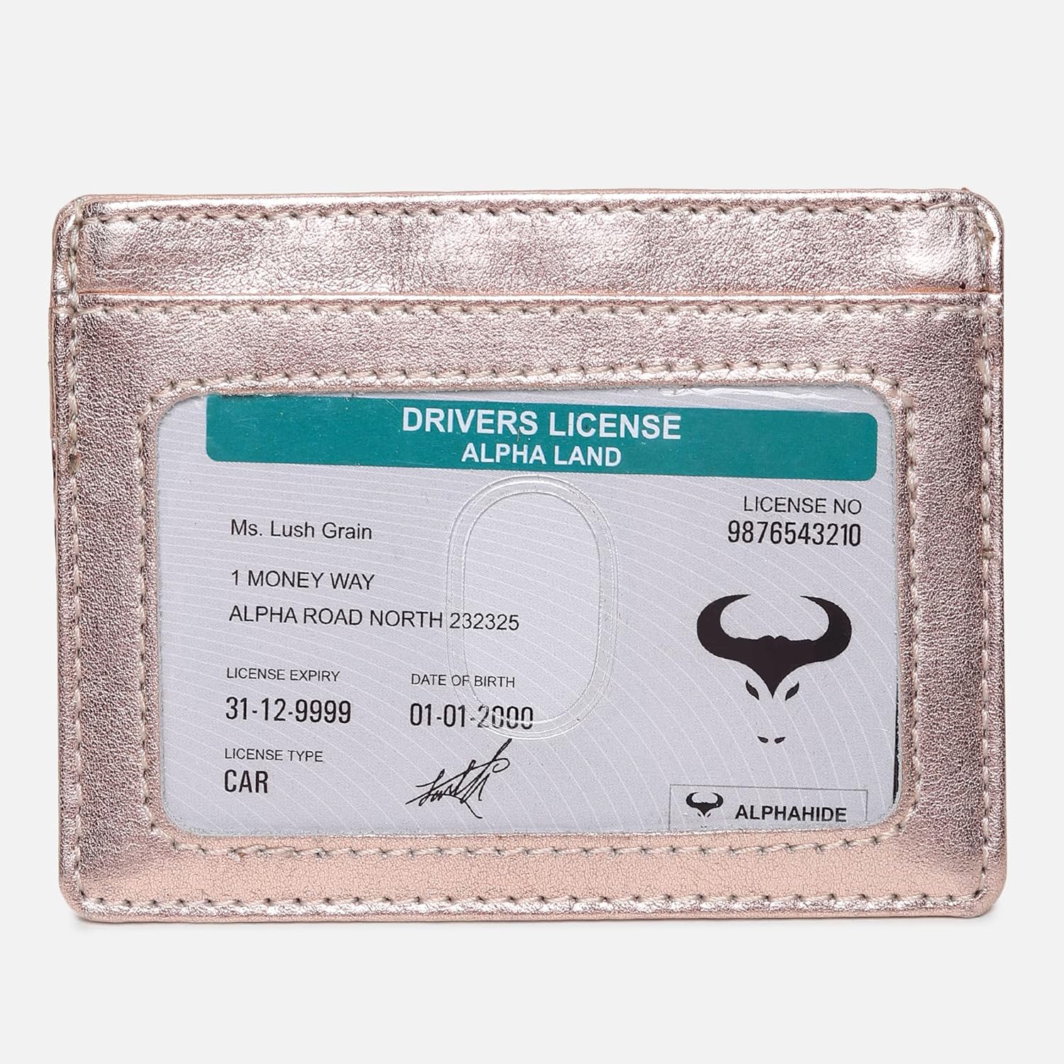 Genuine Leather Credit Card Holder Wallet for Women Men RFID Blocking Minimalist Card Holder Men, Small Wallet - Image 4