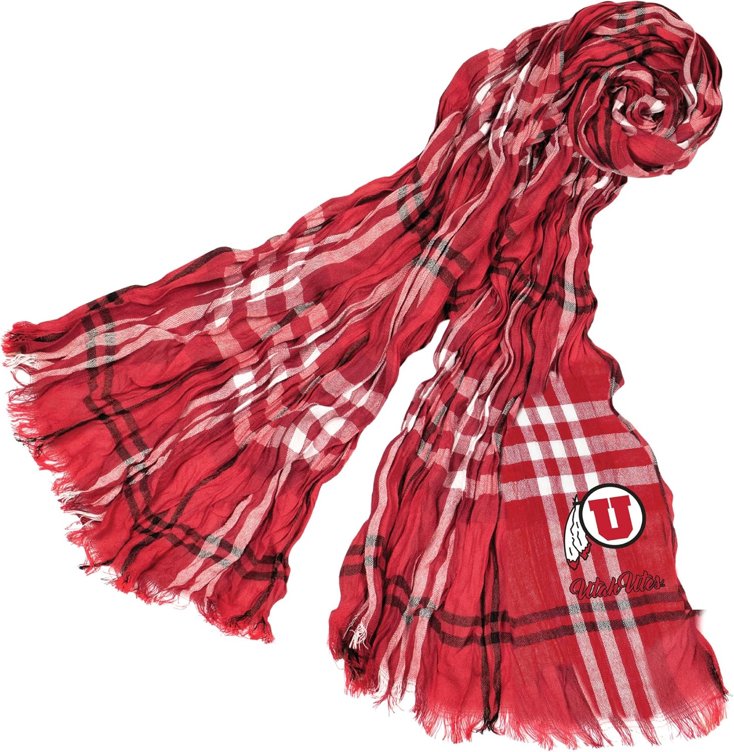 Littlearth NCAA Crinkle Scarf Plaid
