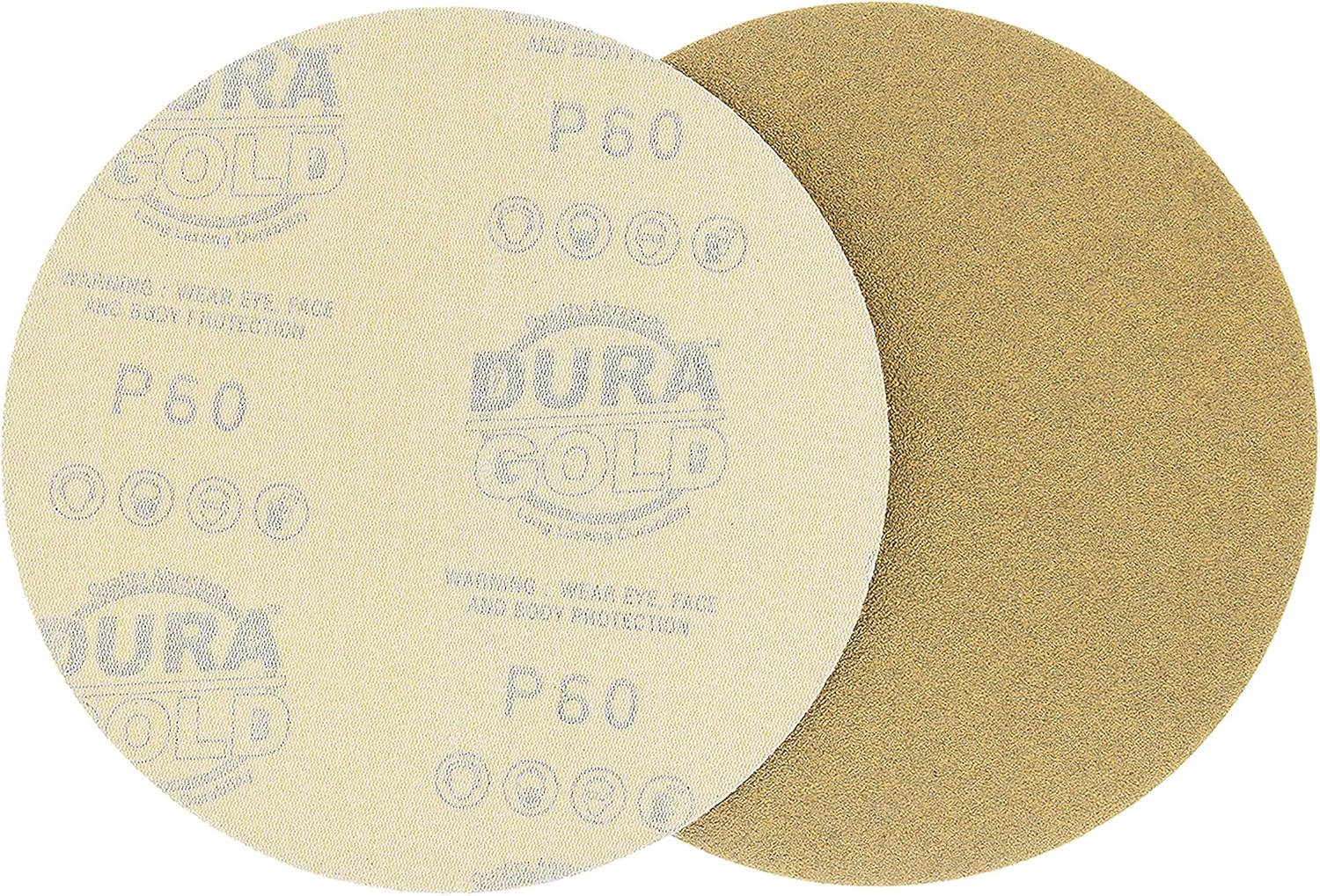 Fеаturеd Prоduсt Dura-Gold Premium 6 Gold Sanding Discs - 60 Grit (Box of 25) - Hook & Loop Backing Sandpaper Discs for DA Orbital Sanders, Finishing Coarse-Cut Abrasive - Sand Automotive Car Paint Woodworking Wood