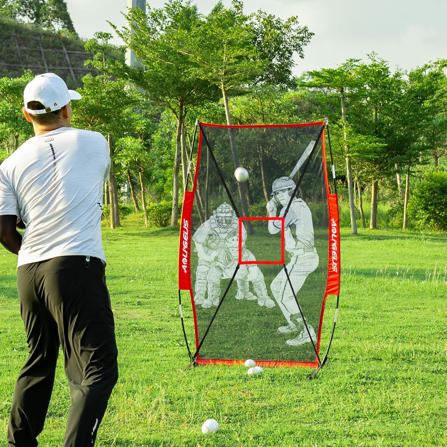 Baseball Softball Batter Dummy,Pitching Training Mannequin,Pitching Aid for Improved Accuracy