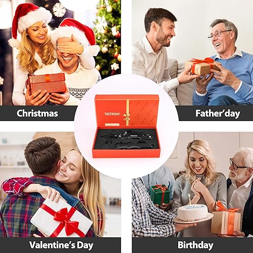 Miniatura 7 de Martillo multiherramienta 12 en 1 con cuchillo táctico  Regalos únicos para hombres, papá, marido  Gadgets geniales para camping, senderismo,