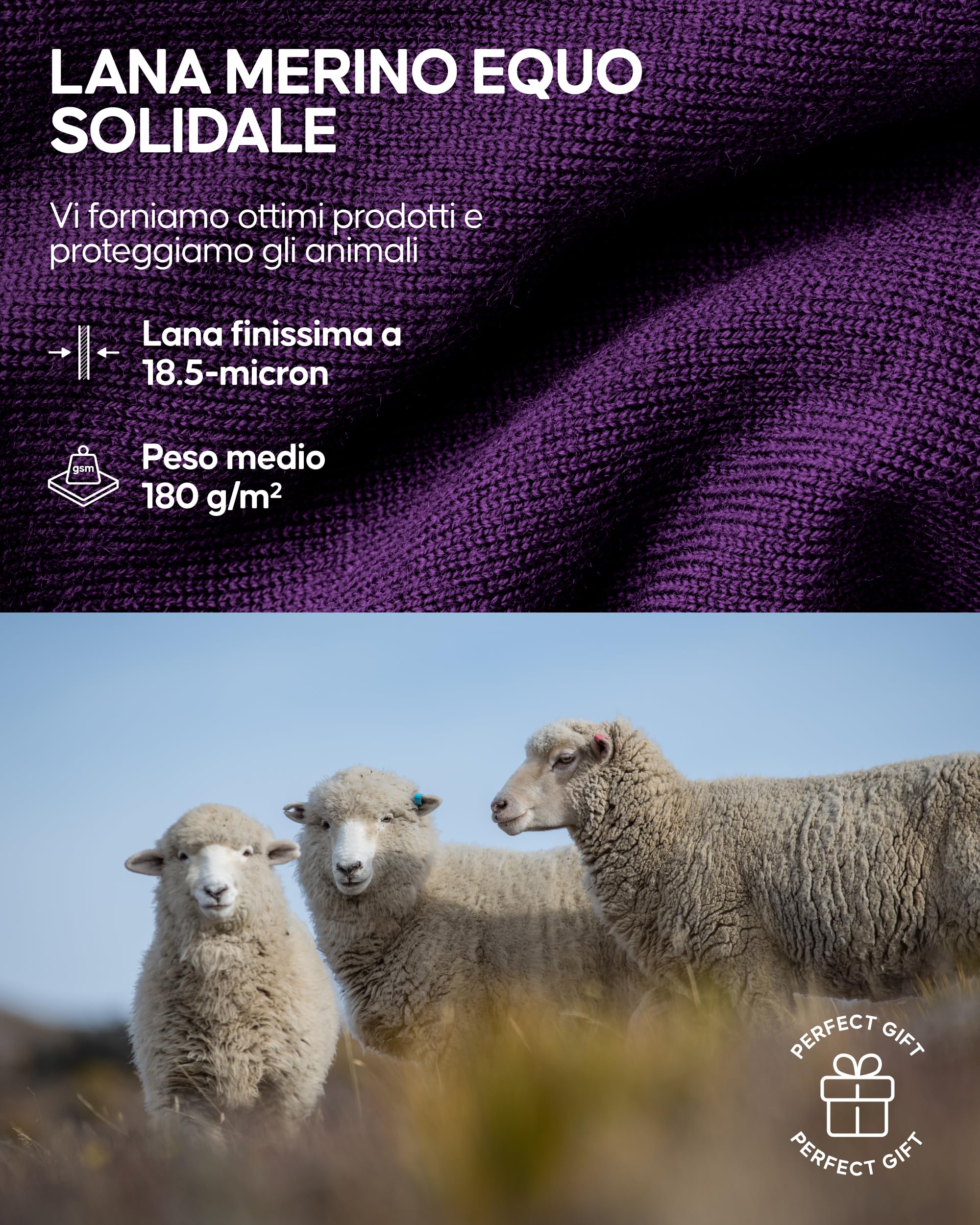 DANISH ENDURANCE Maglia Termica Donna in Lana Merino, Manica Lunga, per Sci, Trekking, Escursionismo