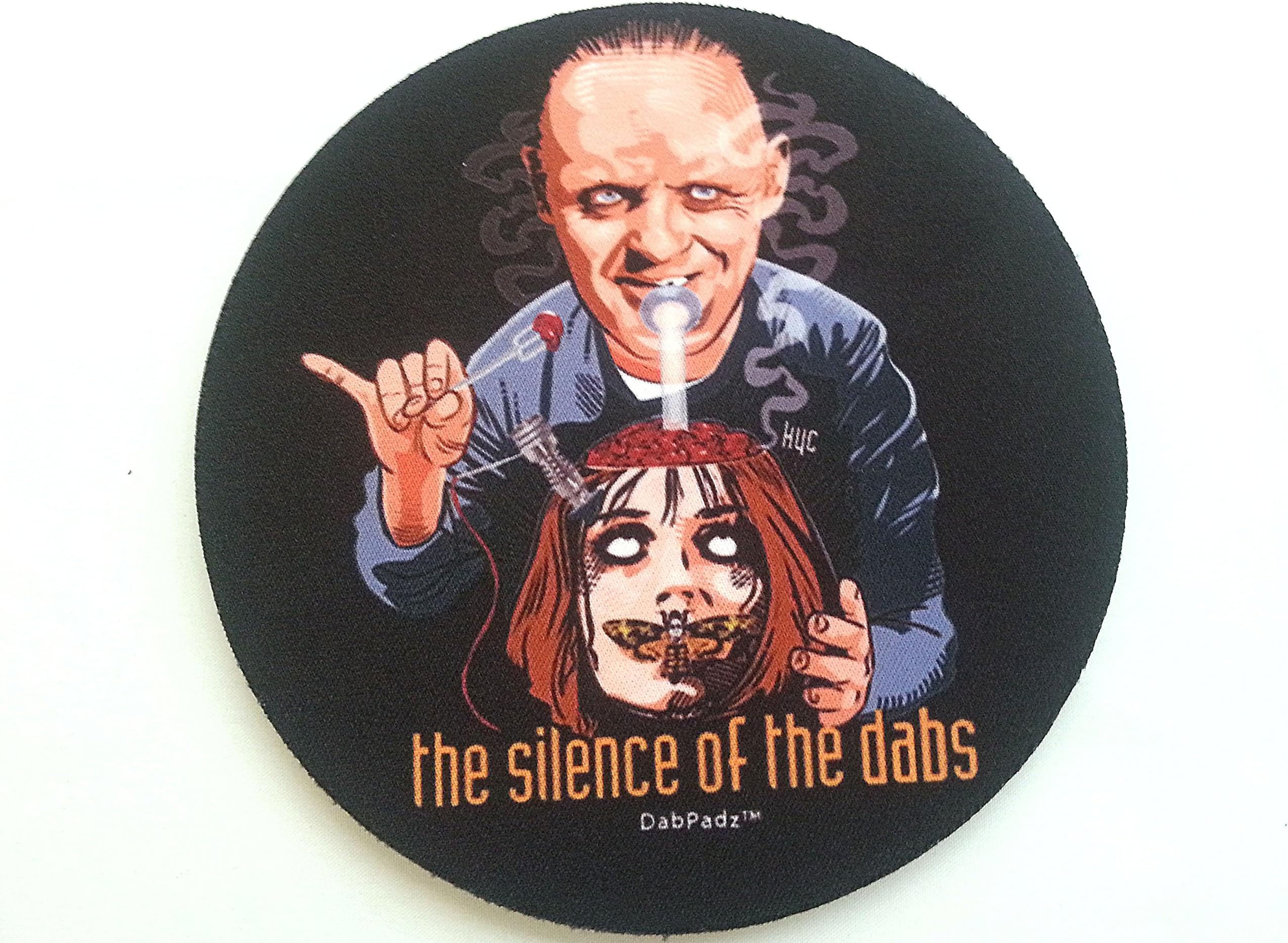 Silence of the Dabs 5" Round Fabric Topped Dab Mat/Pad