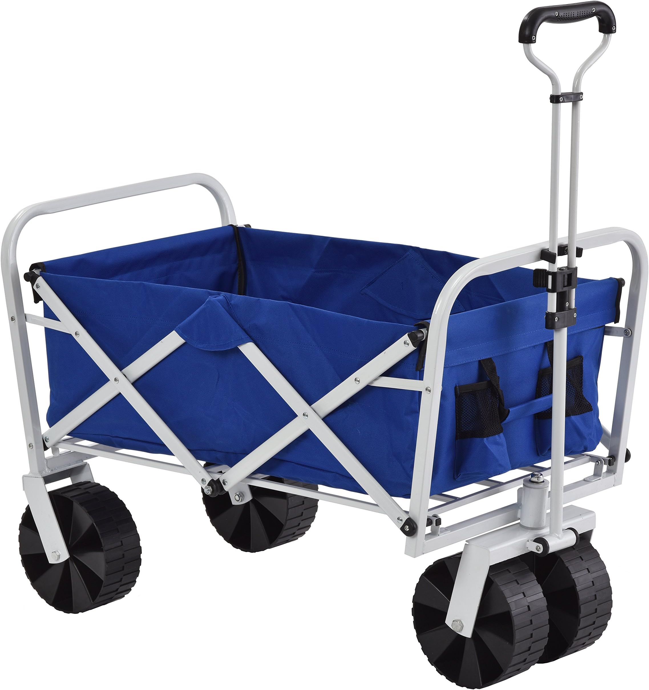 Muscle Carts FBW3621-BLUE FBW3621-Bluecollapsible Folding Utility Wagon, Camo, 21" Height, 25" Width, 36" Length