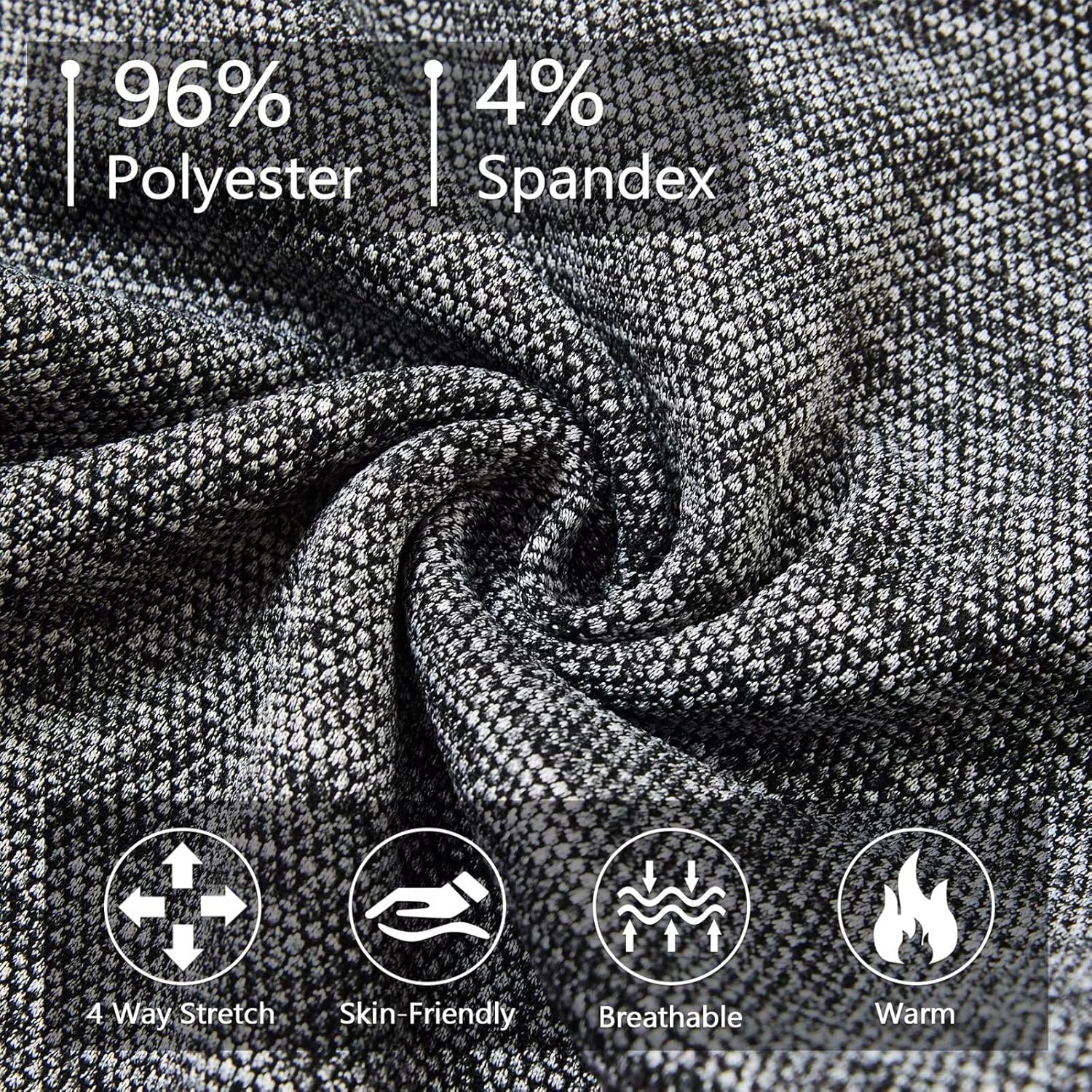 M MAELREG Mens Joggers with 4 Zipper Pockets Moisture Wicking Winter Heather Casual Athletic Joggers Sweatpants for Men - Image 5