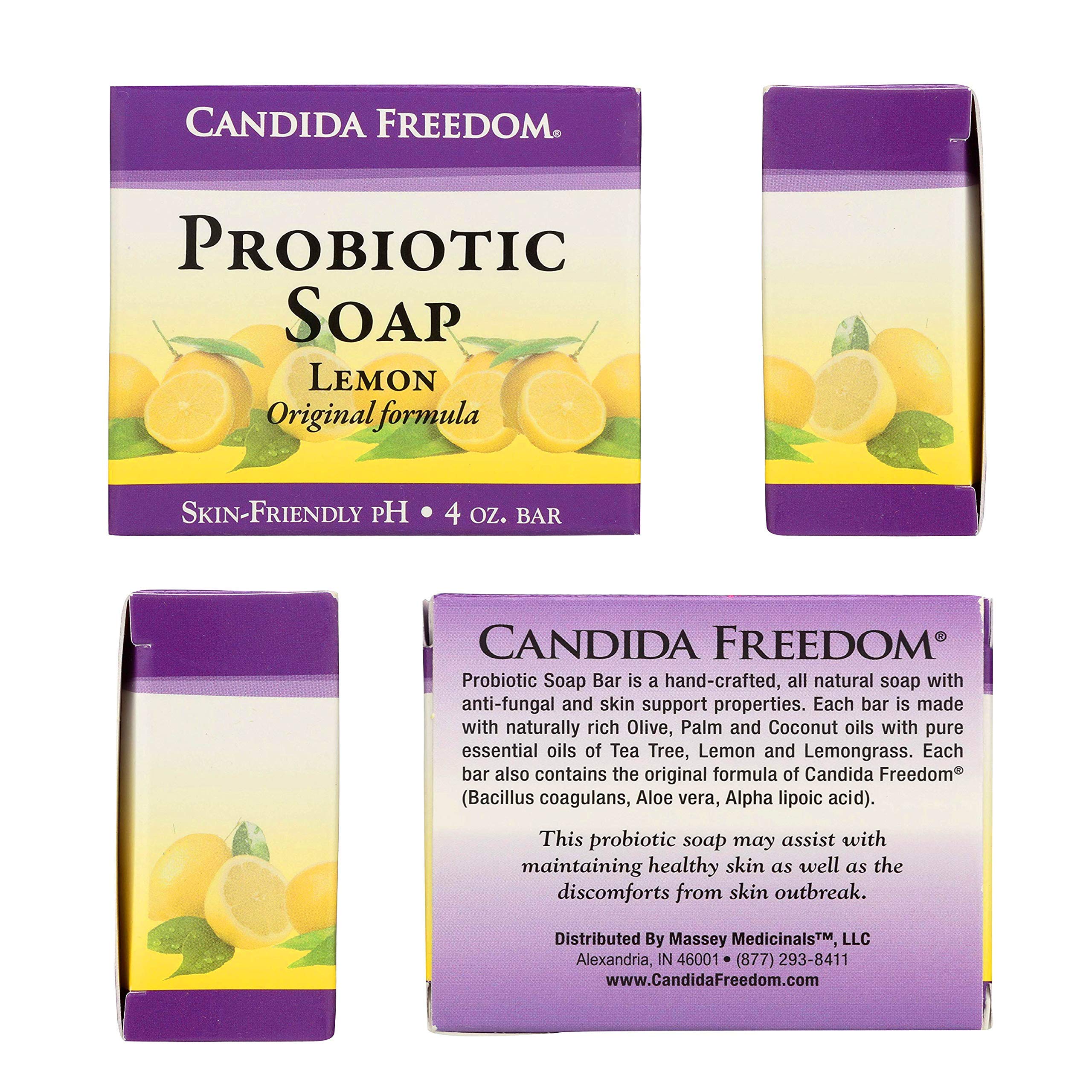 Candida Freedom 100 Natural Probiotic Soap Anti fungal Soap for Skin