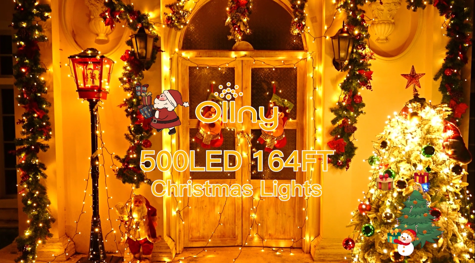 Amazon.com: Ollny Christmas Lights, 500LED 164FT Long