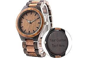 Personalized Engraved Wooden Watches for Men: Timeless Sentiments on a Natural Canvas