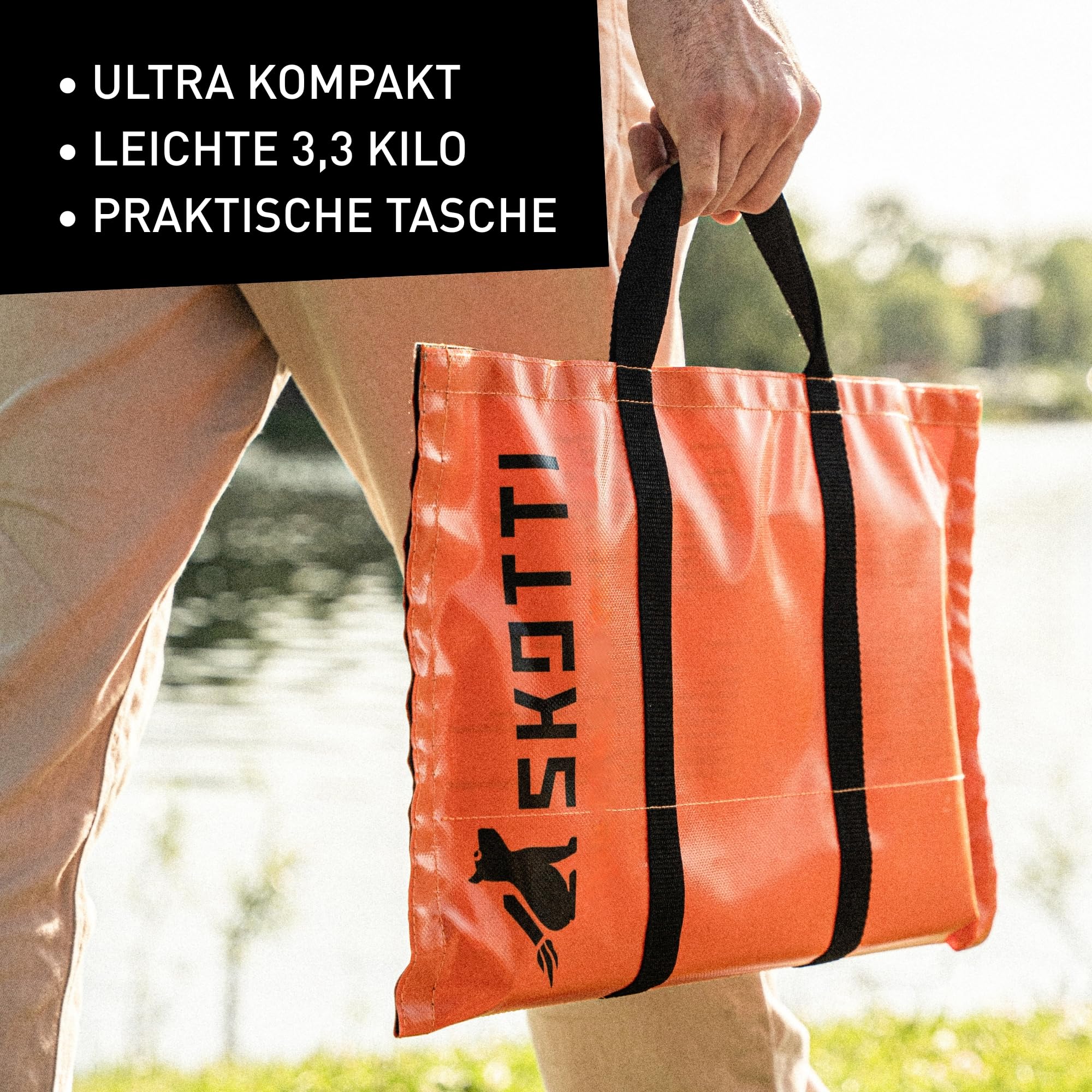 SKOTTI Grill Gas, Camping Grill Gas klein, Ideal für Camping, Festival oder Balkon, Gasgrill für Gaskartuschen, Kleiner faltbarer Campinggrill, Steckbarer Campingkocher für Grillen und Kochen