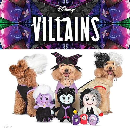 Miniatura 6 de Disfraz de Úrsula de Disney, talla XS, disfraz de Halloween para perro, con licencia oficial, morado