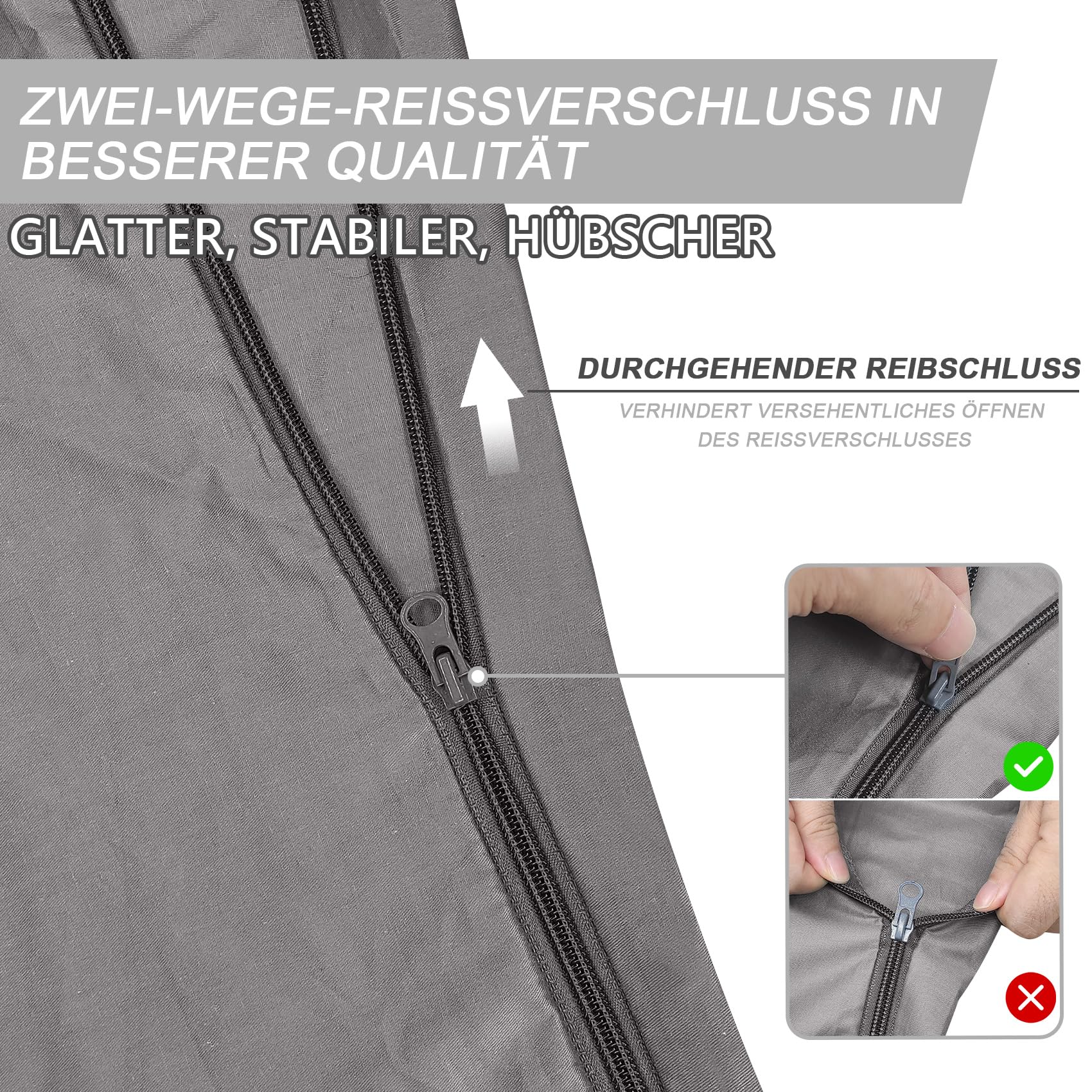 Sac à Viande 100% Coton – Draps de Sac de Couchage et Compact XL 220 x 95 cm – Respirant, Idéal pour Randonnée, Auberges et Camping