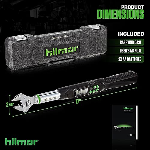 Miniatura 4 de Hilmor 1963826 Llave dinamométrica ajustable digital