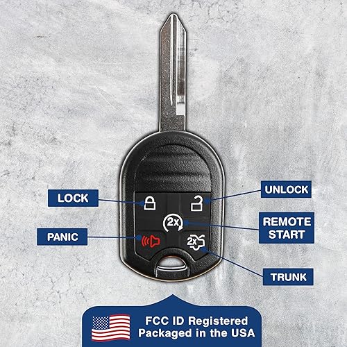 Miniatura 5 de KeylessOption, entrada sin llave, llave de arranque de control remoto para auto, sin codificar, arranque remoto para CWTWB1U793 (paquete de 2).