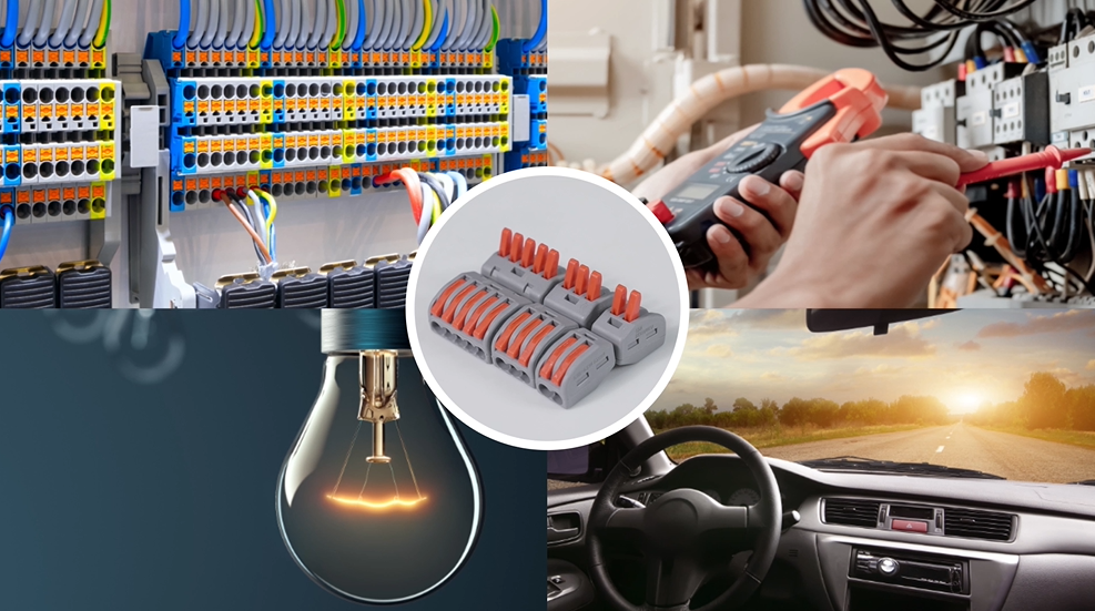 60 Pezzi Morsettiere Elettriche Rapidi, Compact Connettore