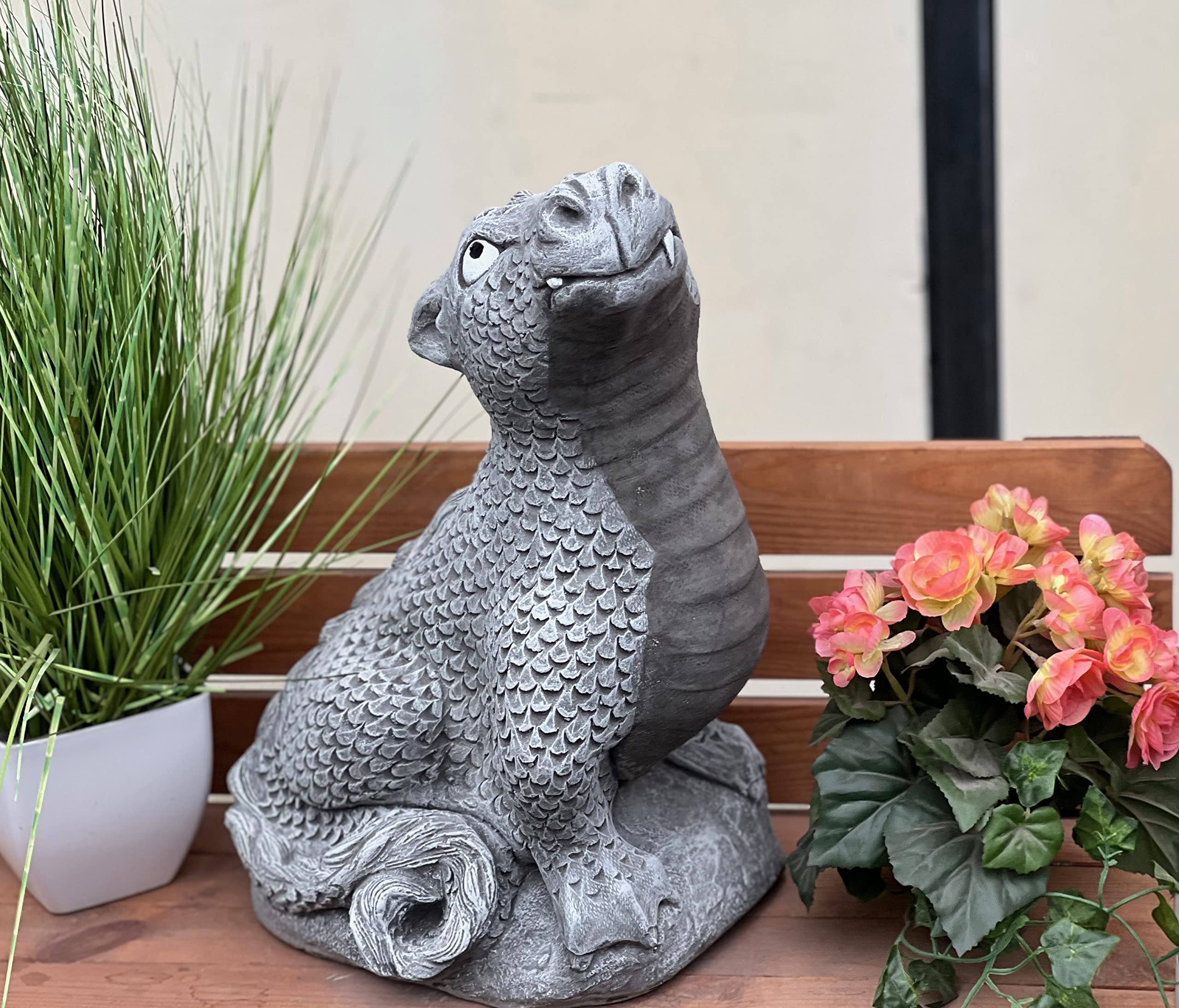 stoneandstyle Steinfigur Drache Maximus 24kg frostfest wetterfest Steinguss