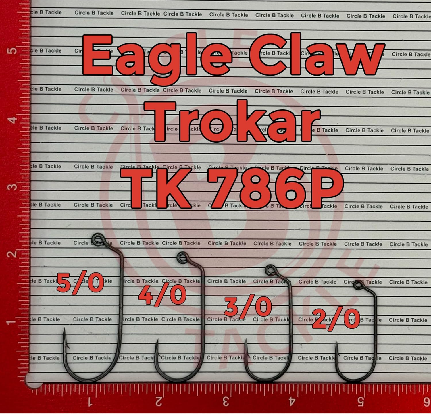 Eagle Claw Trokar TK786 60° Flippin' Jig Hook 2/0 to 5/0 50 Pack Platinum Black