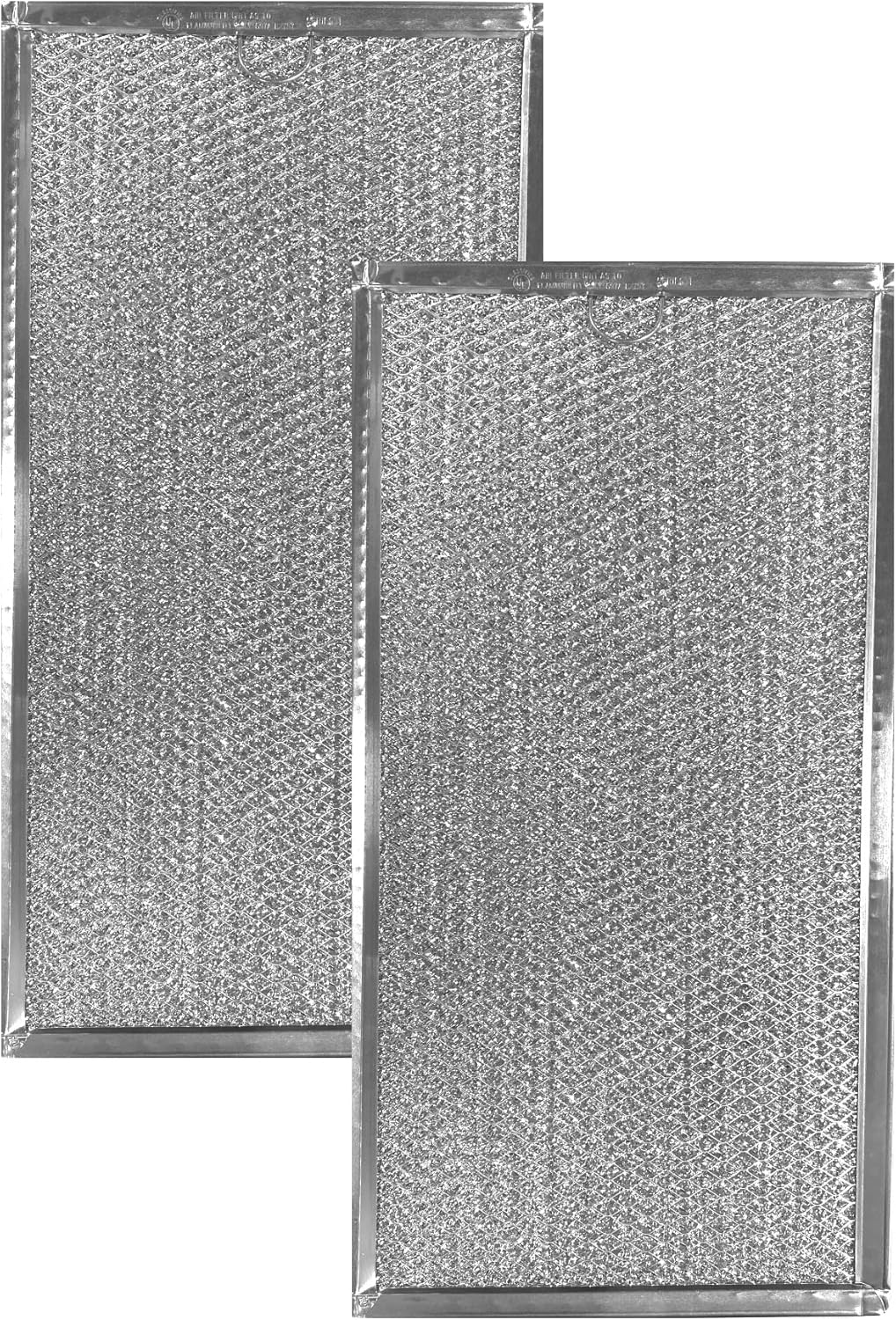 Air Filter Factory 7-1/2 x 15 x 3/32 Inches Range Hood Aluminum Grease Filters 2-Pack