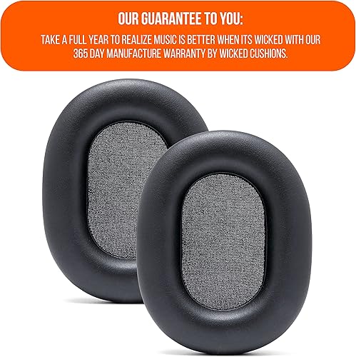 Miniatura 6 de WC Wicked Cushion - Almohadillas extra gruesas para Sony WH-1000XM5, cojines de piel sintética suave, espuma viscoelástica de aislamiento de ruido,