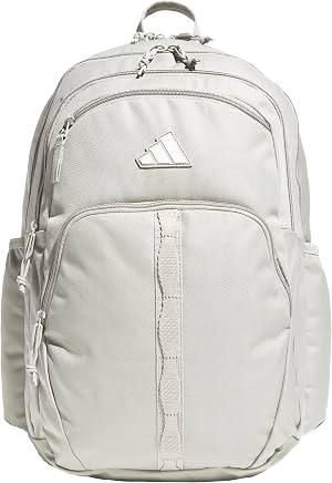 Mochila escolar adidas Prime 37L | Compartimento acolchado para laptop de 17 pulgadas, bolsillos para botella de agua, sistema LoadSpring, se adapta a maleta, lista para escuela, gimnasio y viajes