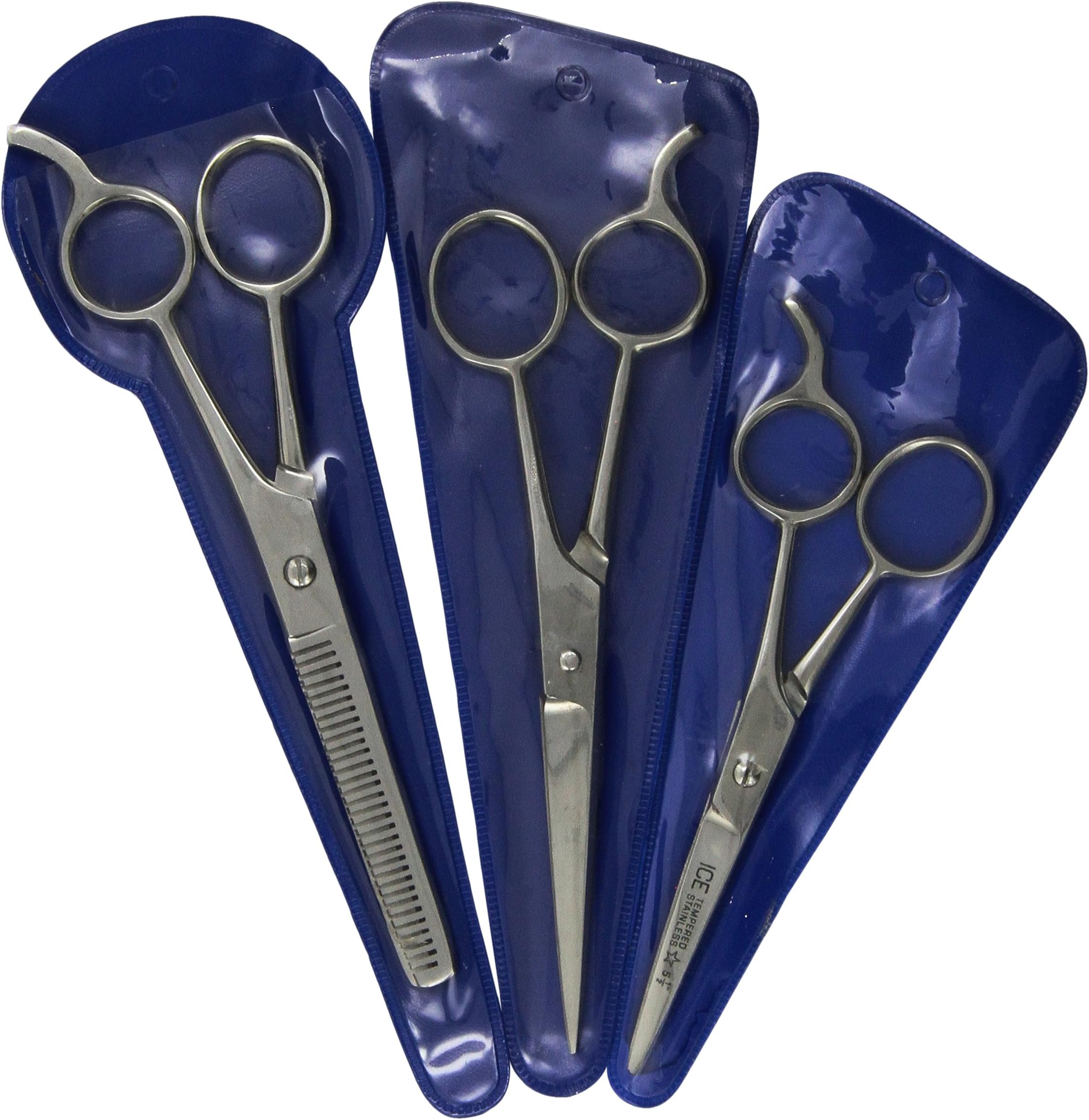 Hair Cutting Scissors Precision 3-piece Barber Shears Set