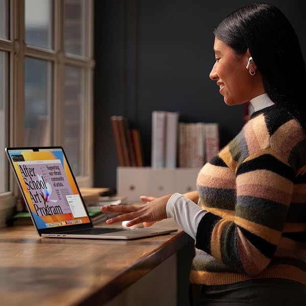 Apple 2023 MacBook Air (de 15 polegadas, Processador M2 da Apple com CPU 8‑Core e GPU 10‑Core, 8GB Memória unificada, 256 GB) - Azul-Nocturno - 5