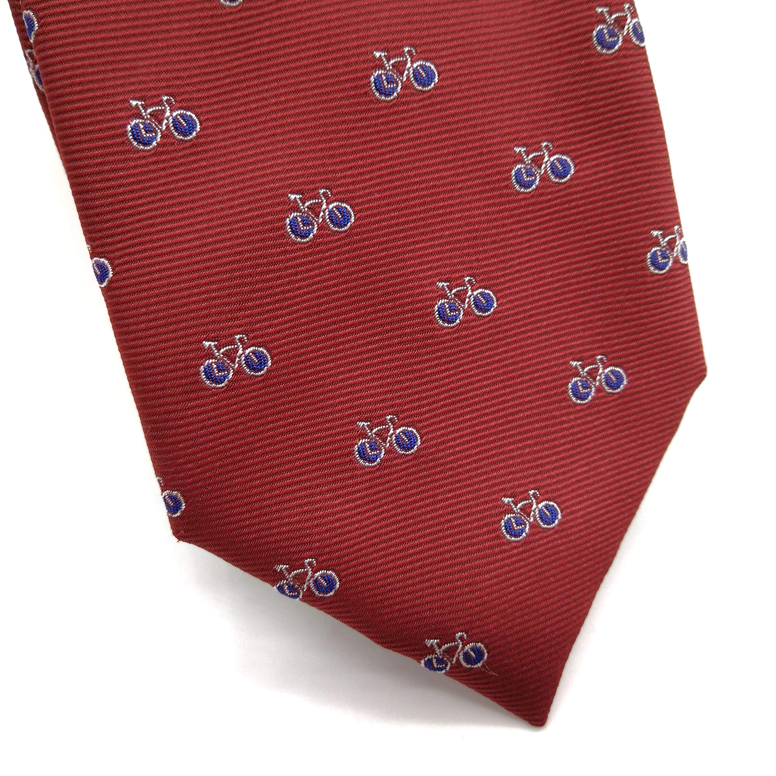 Corbata roja con bicicletas hombre- niño