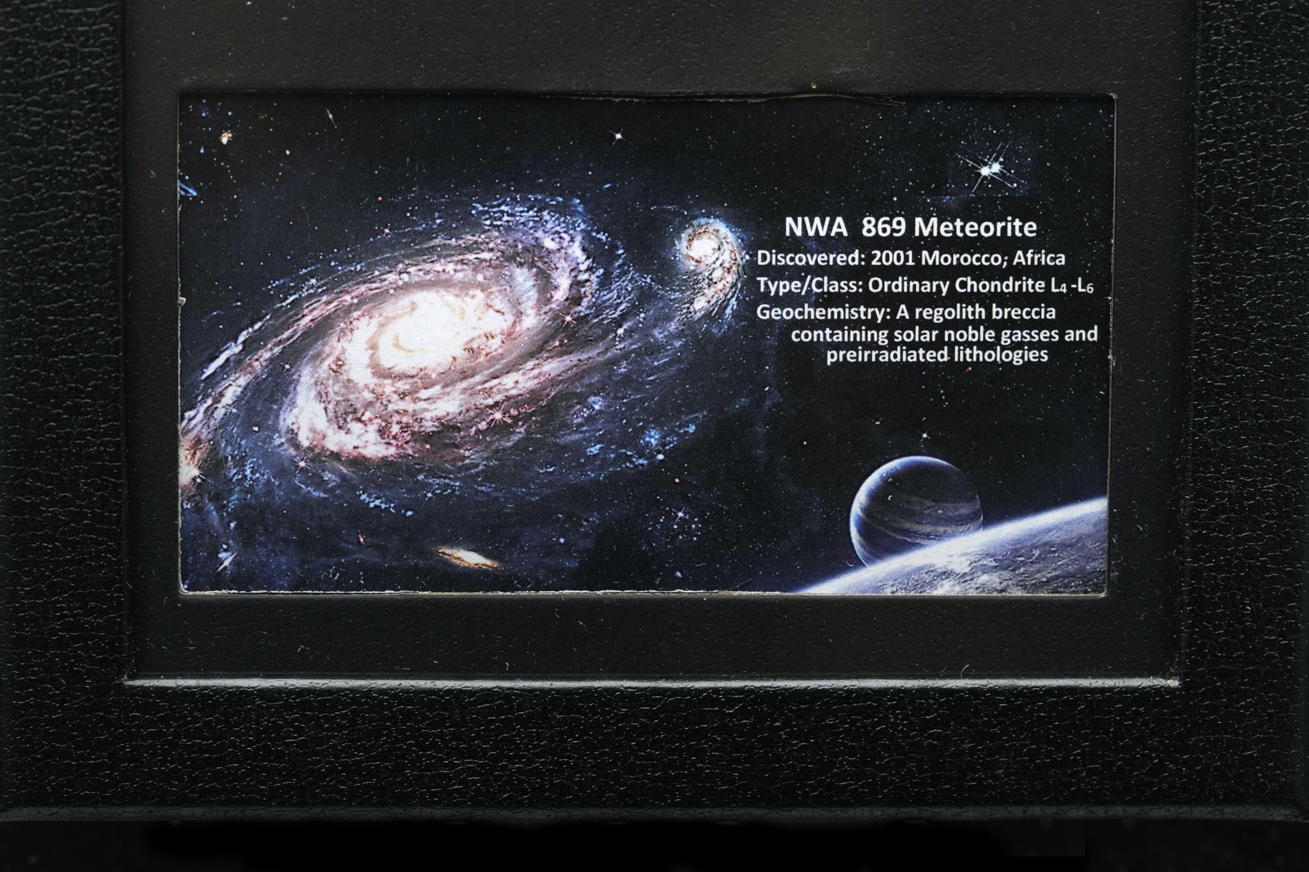 NWA Meteorite in Collector's Box